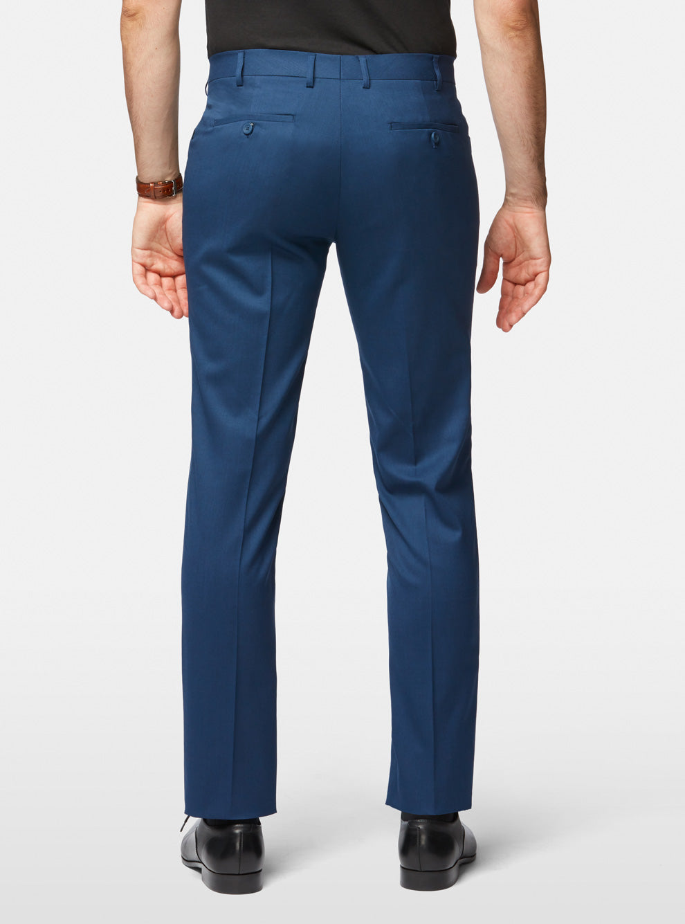 Pantalon habillé extensible ultramarine